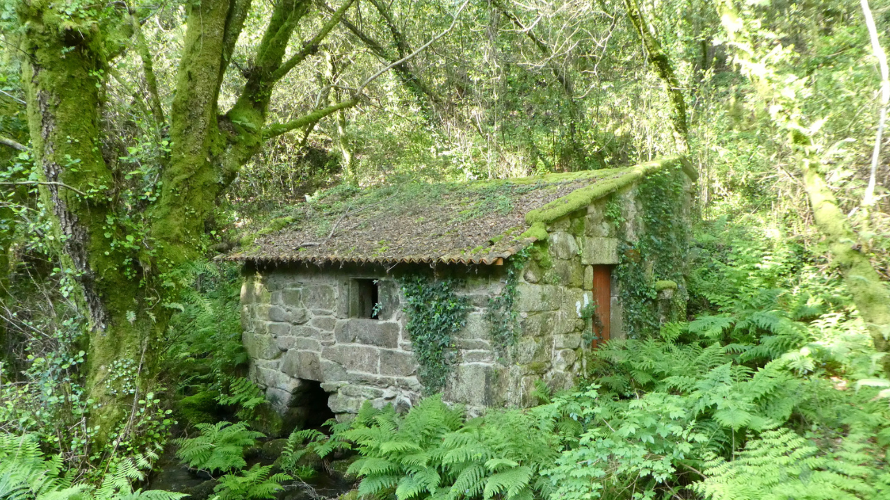Old mill on the Ruta da Pedra e da Agua on the Camino Portugues
