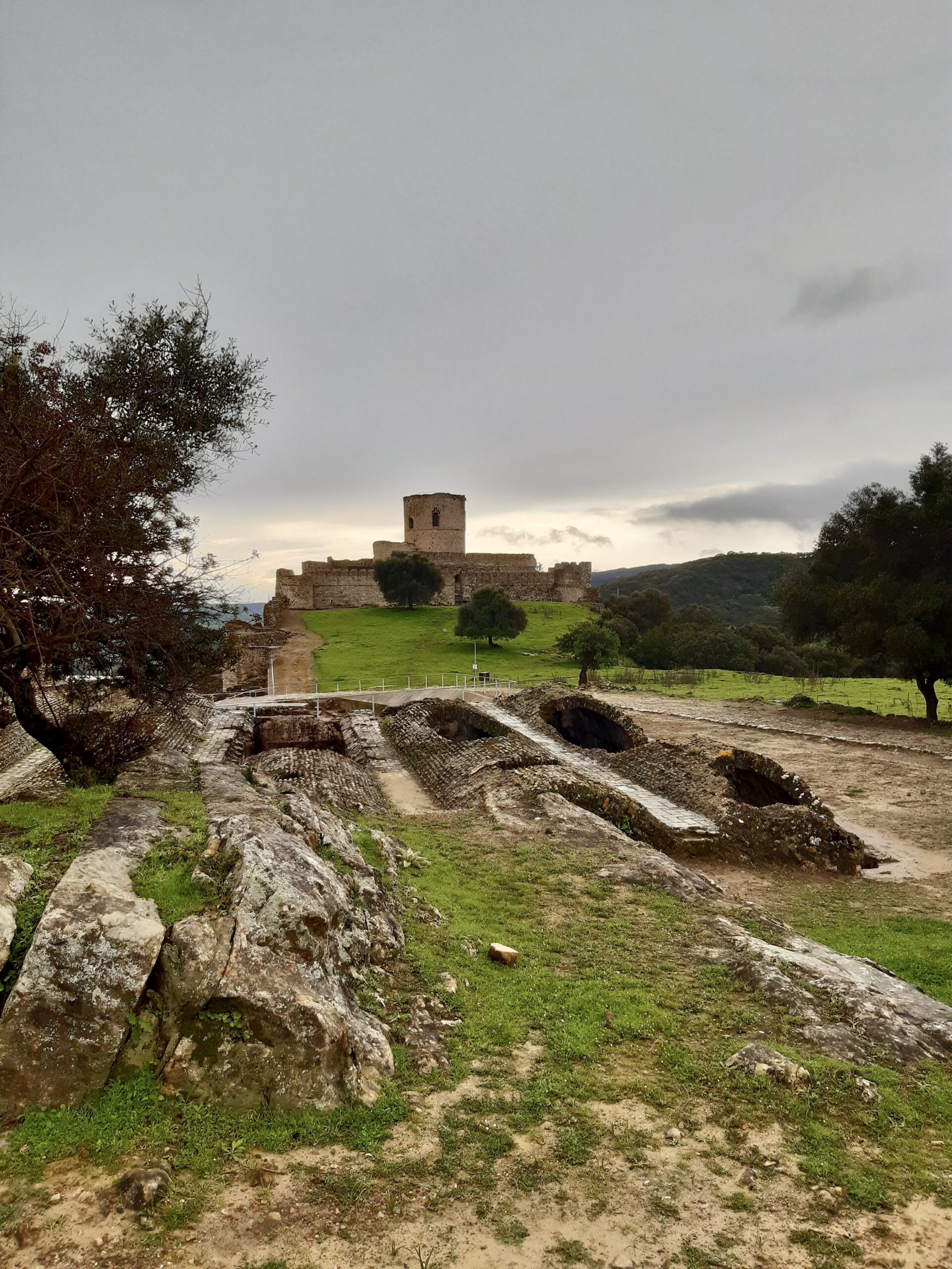The ruins of the Moorish castle in Jimena de la Frontera