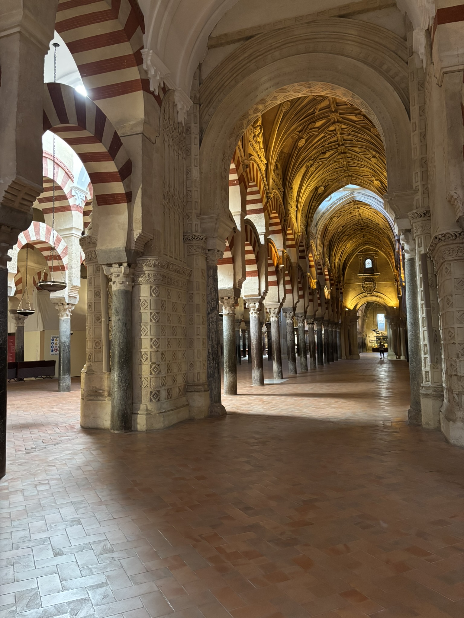 Interior arches of the Mezquita Córdoba Mosque-Cathedral