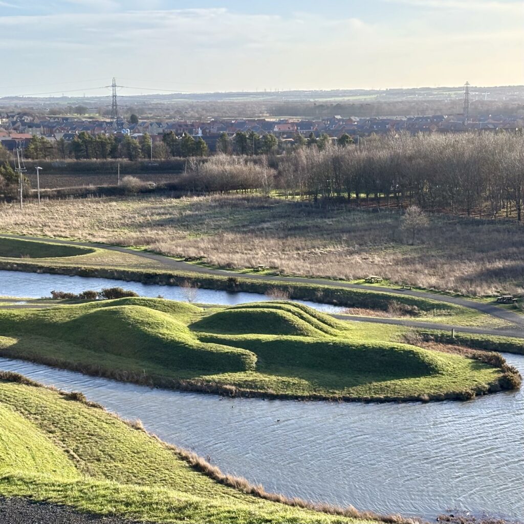 The right hand of Northumberlandia
