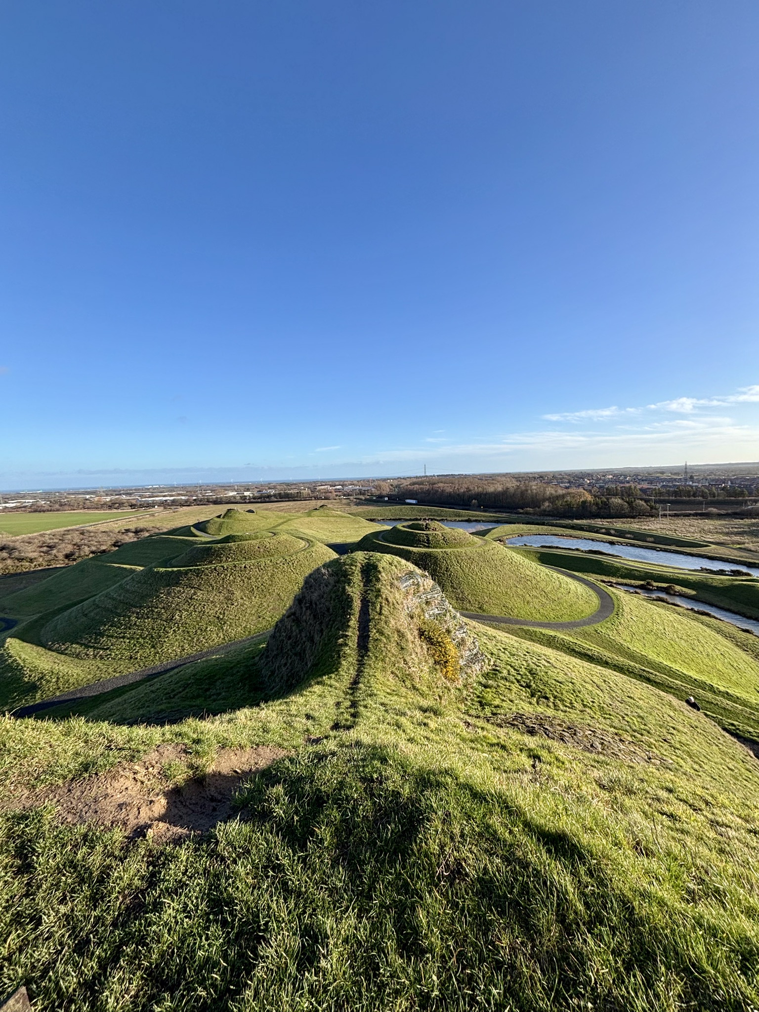 Looking down the nose of Northumberlandia