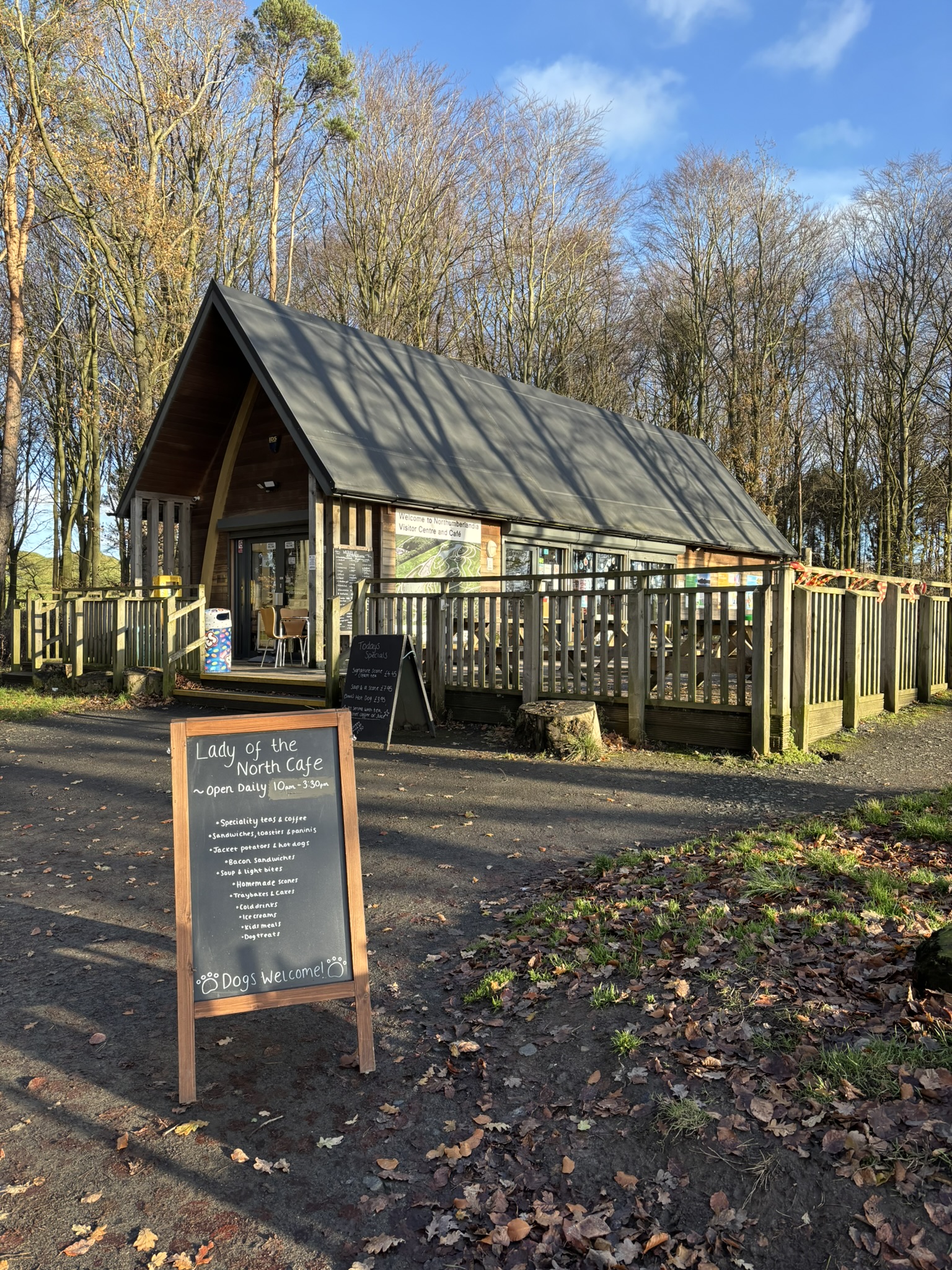 The visitor centre and cafe at Northumberlandia