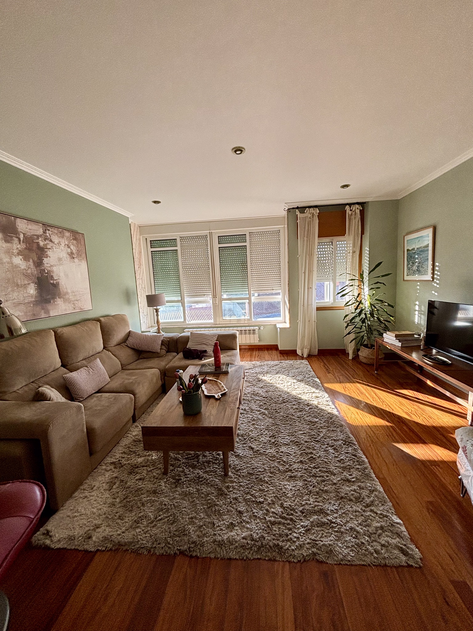 The living room at Duplex Camino Ingles in Sigueiro on the Camino Ingles